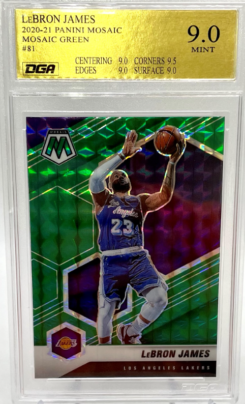 Borderless Design on Gold Material from Dynamic Grading Authority - Pick whichever label best fits your card after we Grade your cards