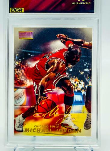 Sports Card Graded by Dynamic Grading Authority - Custom Label - Michael Jordan Skybox Premium