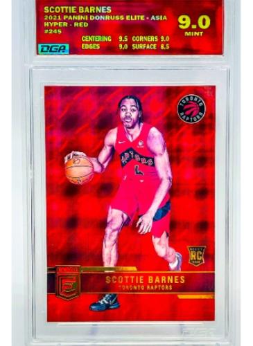 Sports Card Graded by Dynamic Grading Authority - Custom Label -  Scottie Barnes