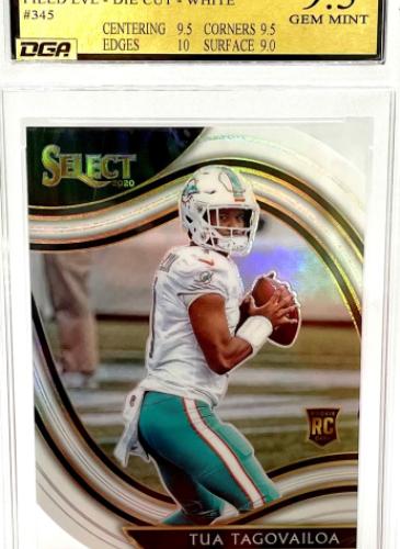 Sports Card Graded by Dynamic Grading Authority - Tua Tagovailoa RC Field Level